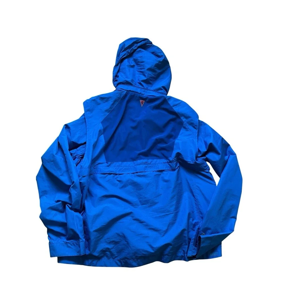SCOTTeVEST Jacket Men XXL Blue Tropiformer Tec Windbreaker Removable Sleeves